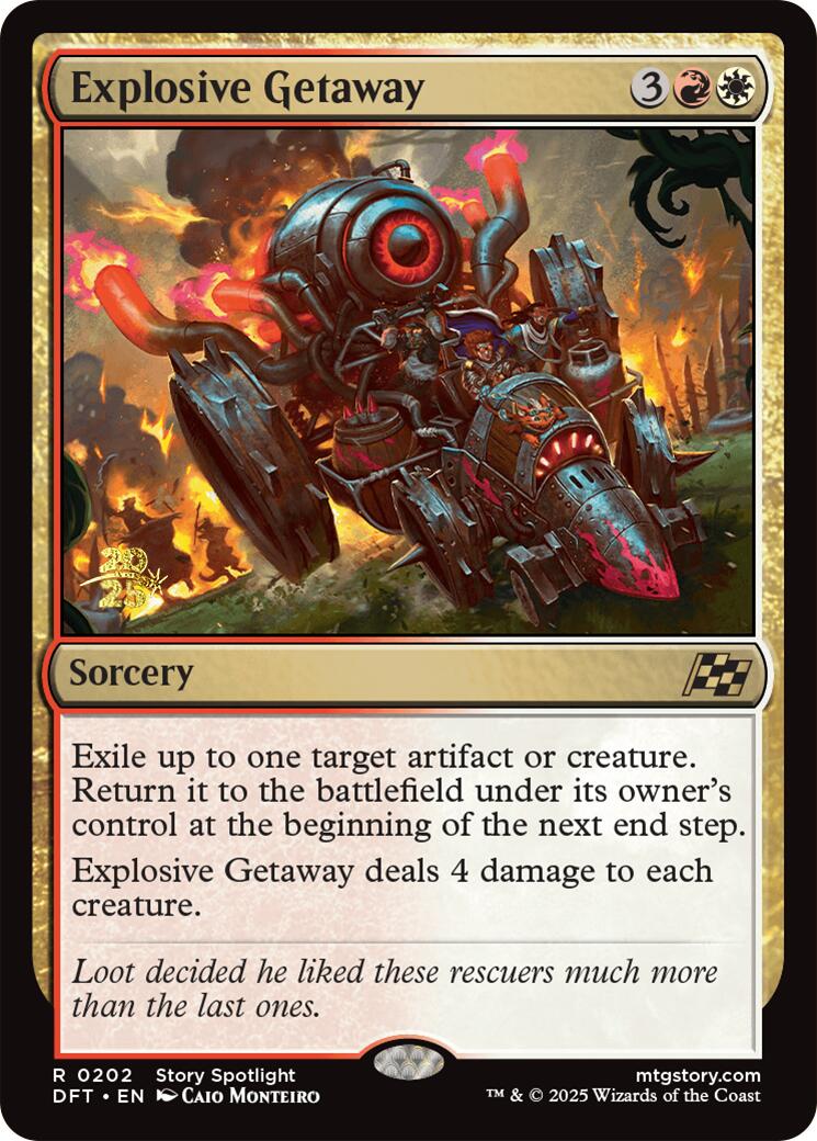 Explosive Getaway [Aetherdrift Prerelease Promos] | L.A. Mood Comics and Games