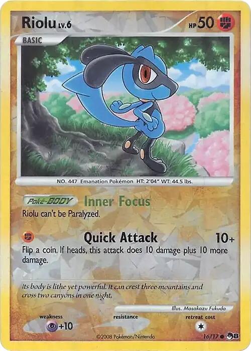 Riolu (016/017) (Cracked Ice Holo) [Miscellaneous Cards] | L.A. Mood Comics and Games