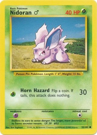 Nidoran (55/102) (Male) [Base Set Unlimited] | L.A. Mood Comics and Games