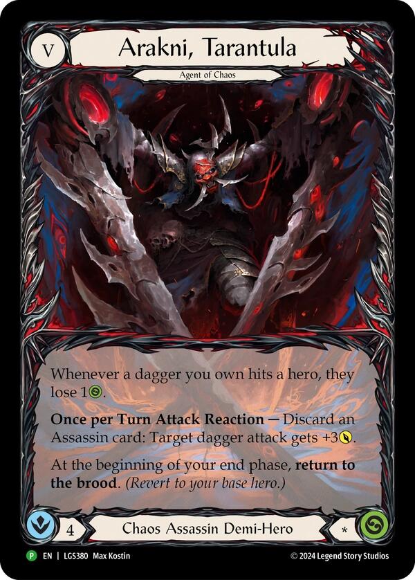 Arakni, Tarantula (Extended Art) [LGS380] (Promo)  Rainbow Foil | L.A. Mood Comics and Games