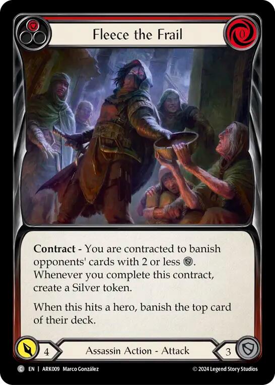 Fleece the Frail (Red) [ARK009] (The Hunted Arakni Blitz Deck) | L.A. Mood Comics and Games