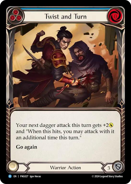 Twist and Turn (Blue) [FNG027] (The Hunted Fang Blitz Deck) | L.A. Mood Comics and Games