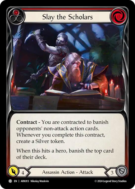 Slay the Scholars (Red) [ARK013] (The Hunted Arakni Blitz Deck) | L.A. Mood Comics and Games