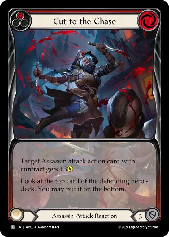 Cut to the Chase (Red) (Extended Art) [ARK014] (The Hunted Arakni Blitz Deck) | L.A. Mood Comics and Games