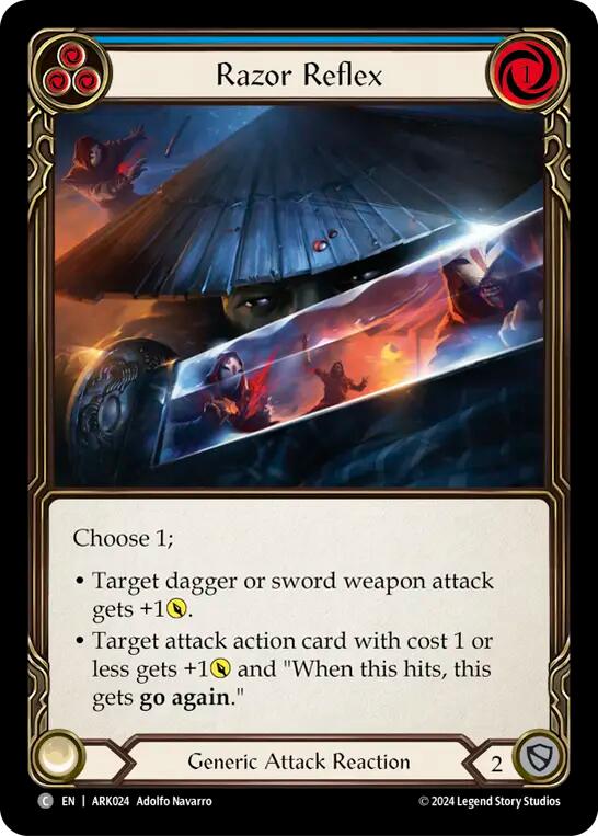 Razor Reflex (Blue) [ARK024] (The Hunted Arakni Blitz Deck) | L.A. Mood Comics and Games