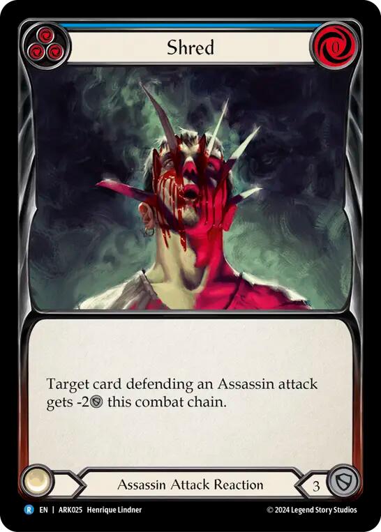 Shred (Blue) [ARK025] (The Hunted Arakni Blitz Deck) | L.A. Mood Comics and Games