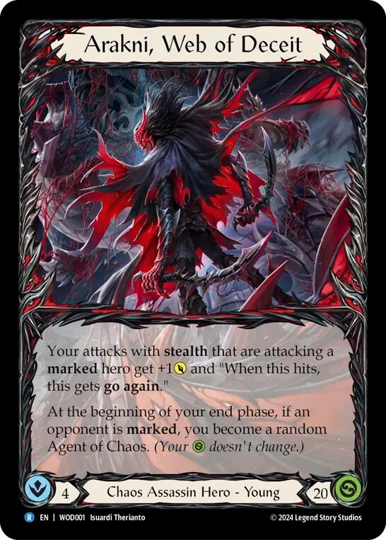 Arakni, Web of Deceit [WOD001] (The Hunted Arakni, Web of Deceit Blitz Deck)  Rainbow Foil | L.A. Mood Comics and Games