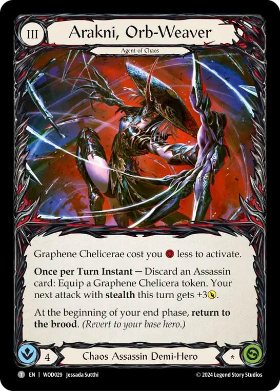 Arakni, Orb-Weaver [WOD029//WOD030] (The Hunted Arakni, Web of Deceit Blitz Deck) | L.A. Mood Comics and Games