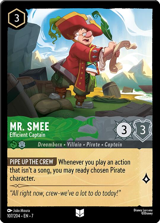 Mr. Smee - Efficient Captain (107/204) [Archazia's Island] | L.A. Mood Comics and Games