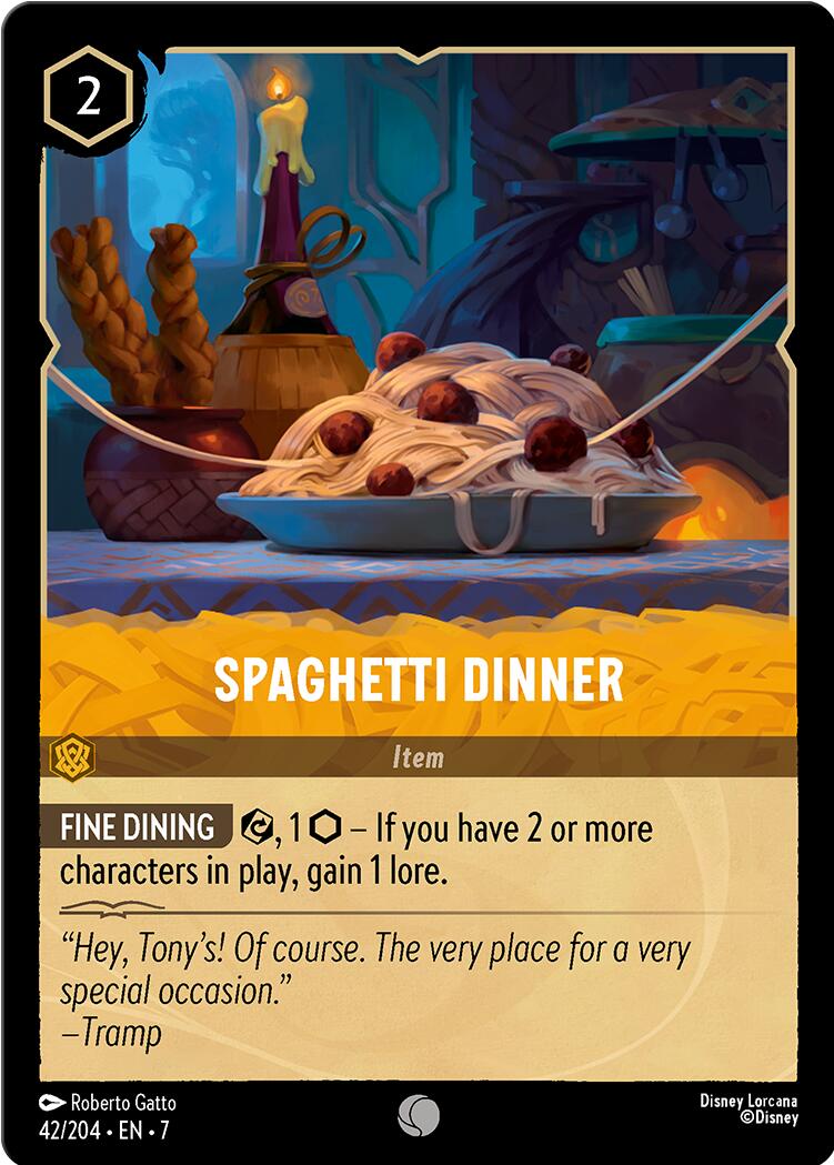 Spaghetti Dinner (42/204) [Archazia's Island] | L.A. Mood Comics and Games