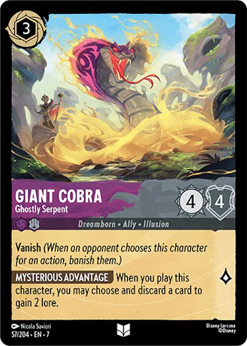 Giant Cobra - Ghostly Serpent (57/204) [Archazia's Island] | L.A. Mood Comics and Games