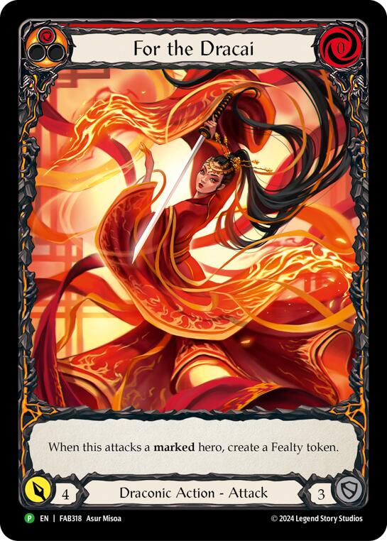 For the Dracai [FAB318] (Promo)  Rainbow Foil | L.A. Mood Comics and Games