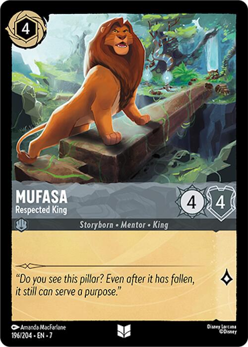 Mufasa - Respected King (196/204) [Archazia's Island] | L.A. Mood Comics and Games