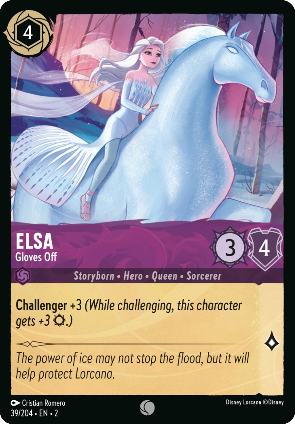 Elsa - Gloves Off (Errata Version) (39/204) [Rise of the Floodborn] | L.A. Mood Comics and Games