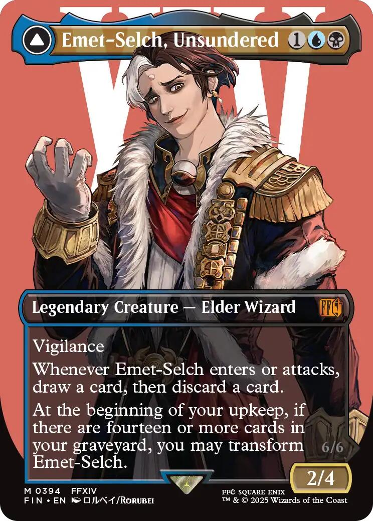 Emet-Selch, Unsundered // Hades, Sorcerer of Eld (Borderless) [FINAL FANTASY] | L.A. Mood Comics and Games