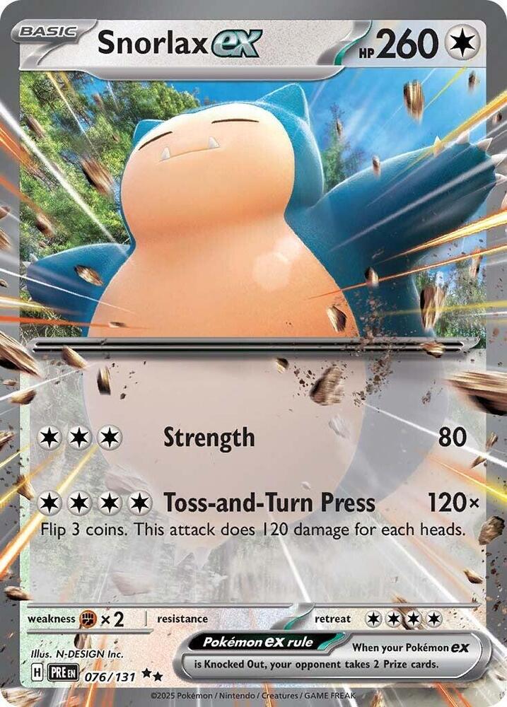 Snorlax ex (076/131) [Scarlet & Violet: Prismatic Evolutions] | L.A. Mood Comics and Games