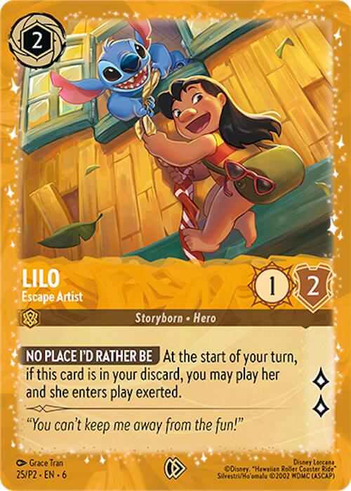 Lilo - Escape Artist (25) [Promo Cards] | L.A. Mood Comics and Games