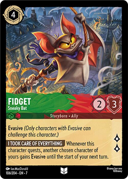 Fidget - Sneaky Bat (106/204) [Archazia's Island] | L.A. Mood Comics and Games