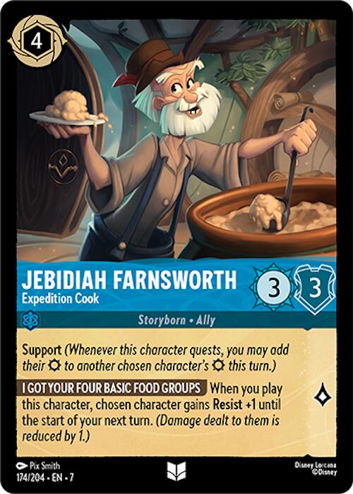 Jebidiah Farnsworth - Expedition Cook (174/204) [Archazia's Island] | L.A. Mood Comics and Games