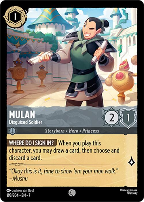 Mulan - Disguised Soldier (193/204) [Archazia's Island] | L.A. Mood Comics and Games