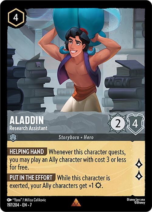 Aladdin - Research Assistant (197/204) [Archazia's Island] | L.A. Mood Comics and Games