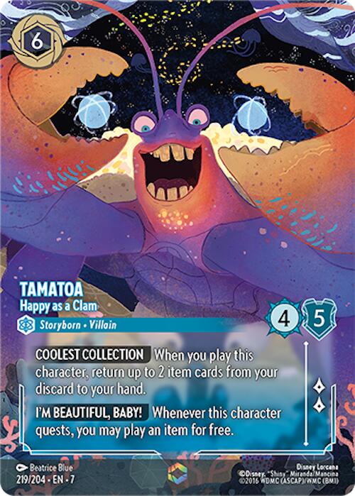 Tamatoa - Happy as a Clam (Enchanted) (219/204) [Archazia's Island] | L.A. Mood Comics and Games