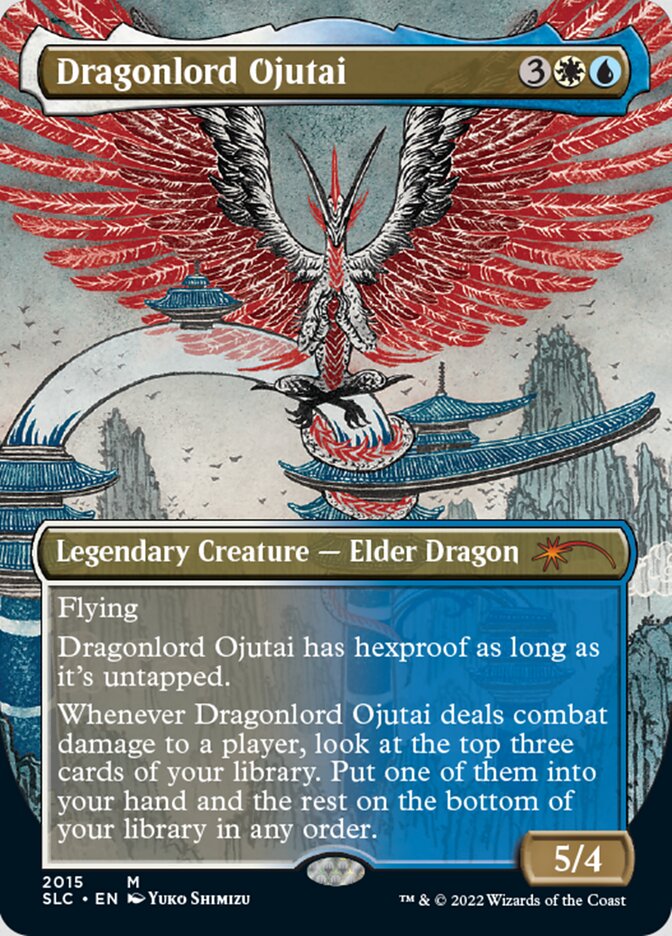Dragonlord Ojutai (Borderless) [Secret Lair Countdown Kit] | L.A. Mood Comics and Games