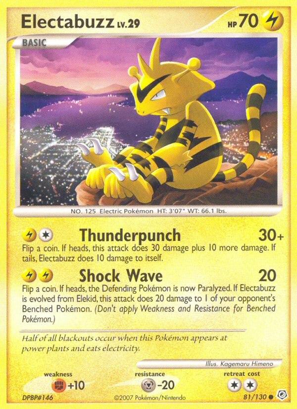 Electabuzz (81/130) [Diamond & Pearl: Base Set] | L.A. Mood Comics and Games
