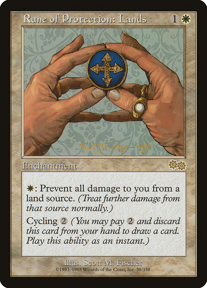 Rune of Protection: Lands [Urza's Saga] | L.A. Mood Comics and Games