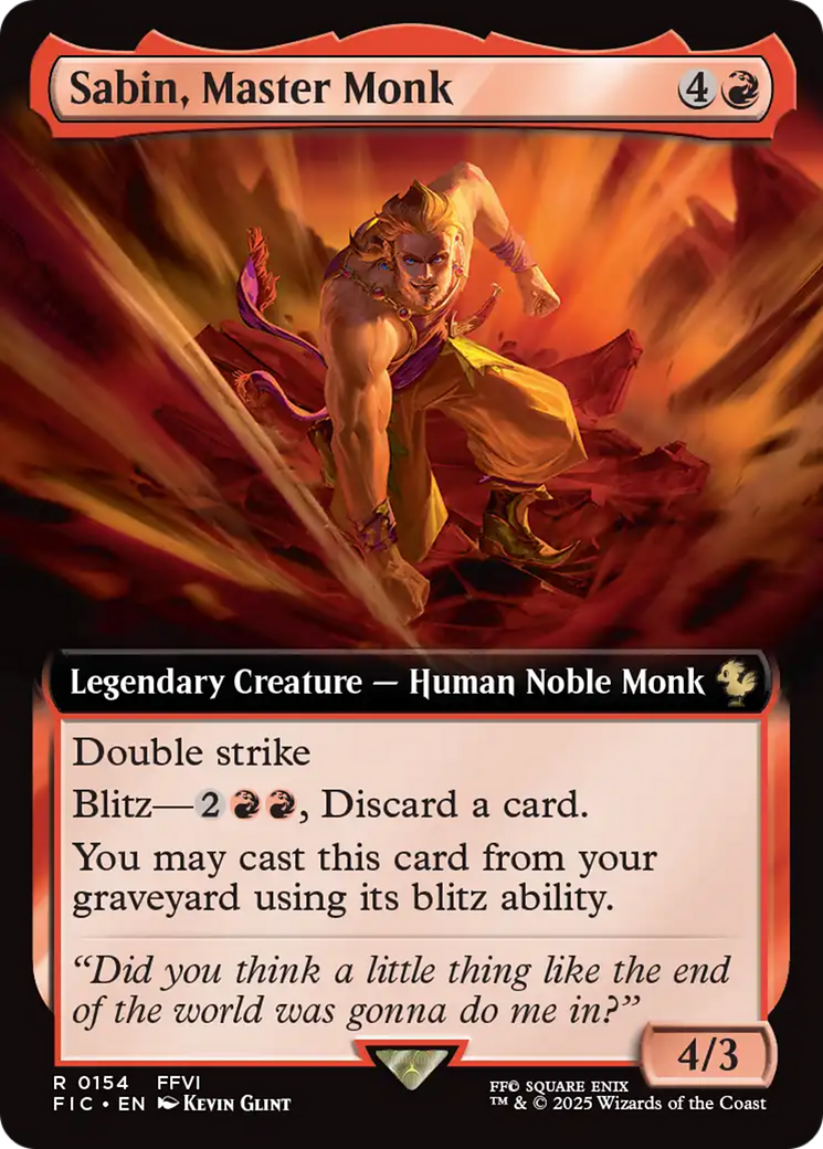 Sabin, Master Monk (Extended Art) [FINAL FANTASY Commander] | L.A. Mood Comics and Games