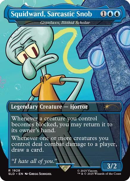 Squidward, Sarcastic Snob - Grazilaxx, Illithid Scholar [Secret Lair Drop Series] | L.A. Mood Comics and Games