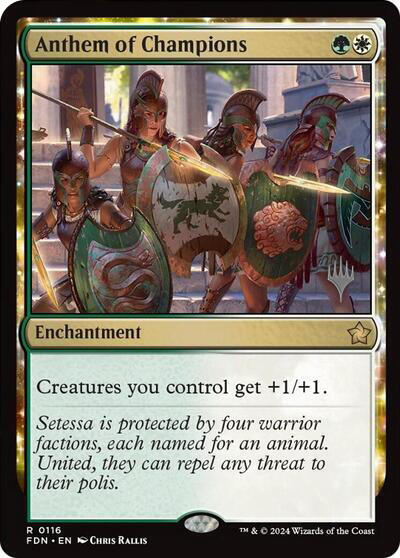 Anthem of Champions (Promo Pack) [Foundations Promos] | L.A. Mood Comics and Games