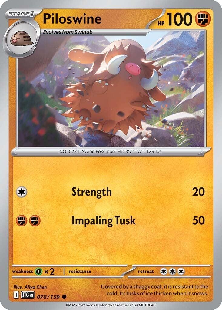Piloswine (078/159) [Scarlet & Violet: Journey Together] | L.A. Mood Comics and Games