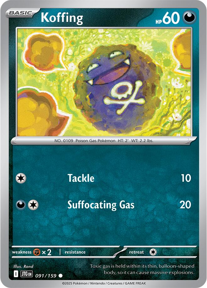 Koffing (091/159) [Scarlet & Violet: Journey Together] | L.A. Mood Comics and Games