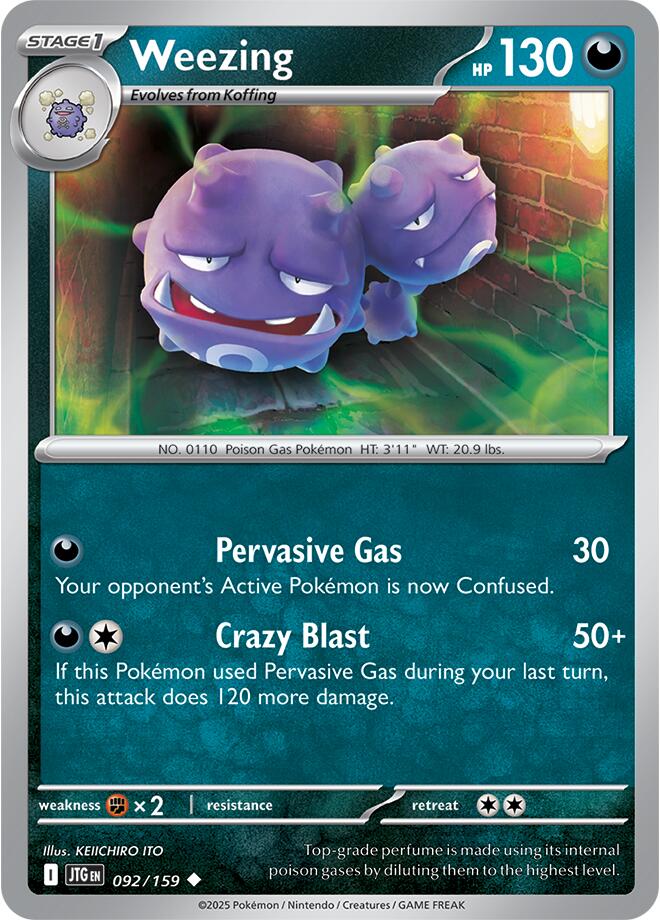 Weezing (092/159) [Scarlet & Violet: Journey Together] | L.A. Mood Comics and Games