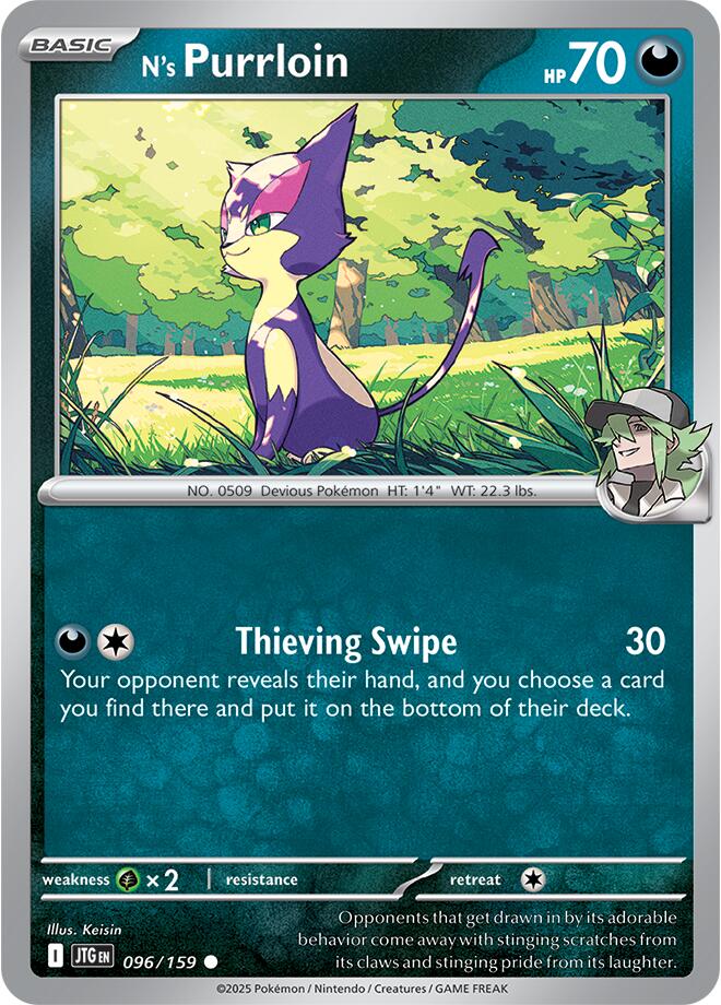 N's Purrloin (096/159) [Scarlet & Violet: Journey Together] | L.A. Mood Comics and Games