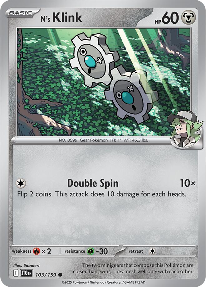 N's Klink (103/159) [Scarlet & Violet: Journey Together] | L.A. Mood Comics and Games