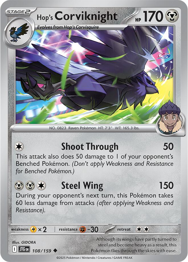 Hop's Corviknight (108/159) [Scarlet & Violet: Journey Together] | L.A. Mood Comics and Games