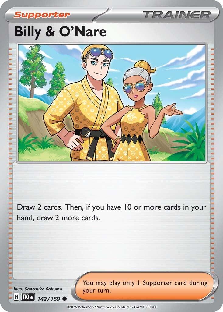 Billy & O'Nare (142/159) [Scarlet & Violet: Journey Together] | L.A. Mood Comics and Games