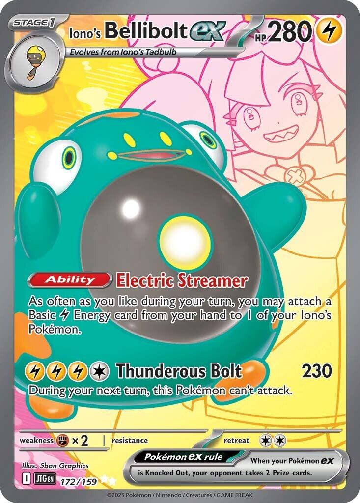 Iono's Bellibolt ex (172/159) [Scarlet & Violet: Journey Together] | L.A. Mood Comics and Games