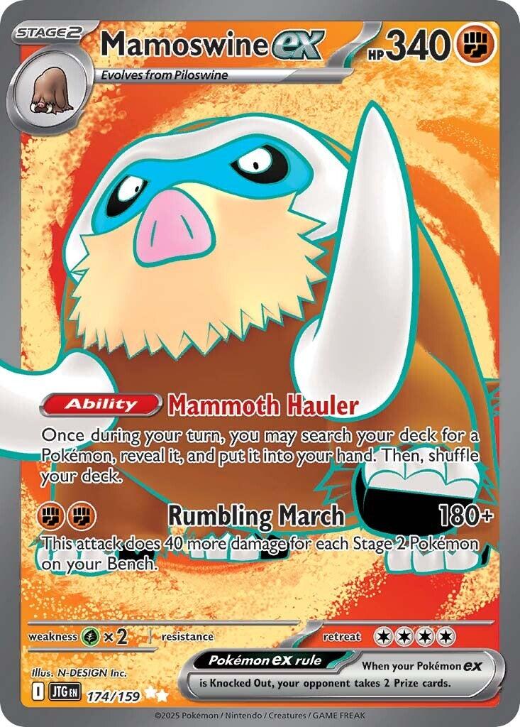 Mamoswine ex (174/159) [Scarlet & Violet: Journey Together] | L.A. Mood Comics and Games