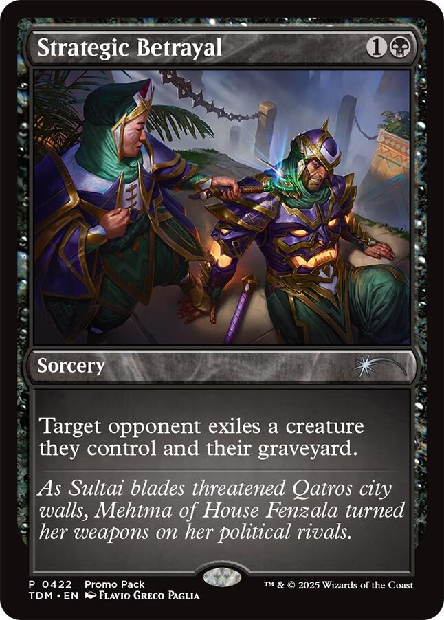 Strategic Betrayal [Tarkir: Dragonstorm Promos] | L.A. Mood Comics and Games