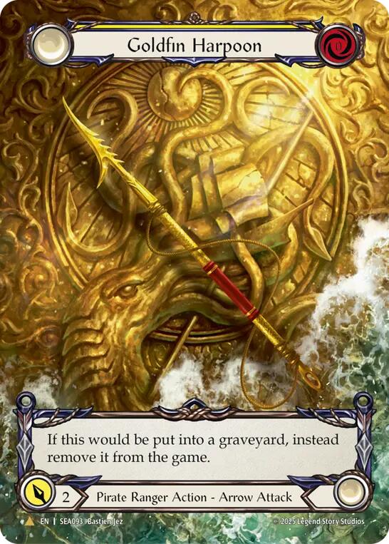 Goldfin Harpoon (Marvel) (Golden) [SEA093] (High Seas)  Cold Foil | L.A. Mood Comics and Games