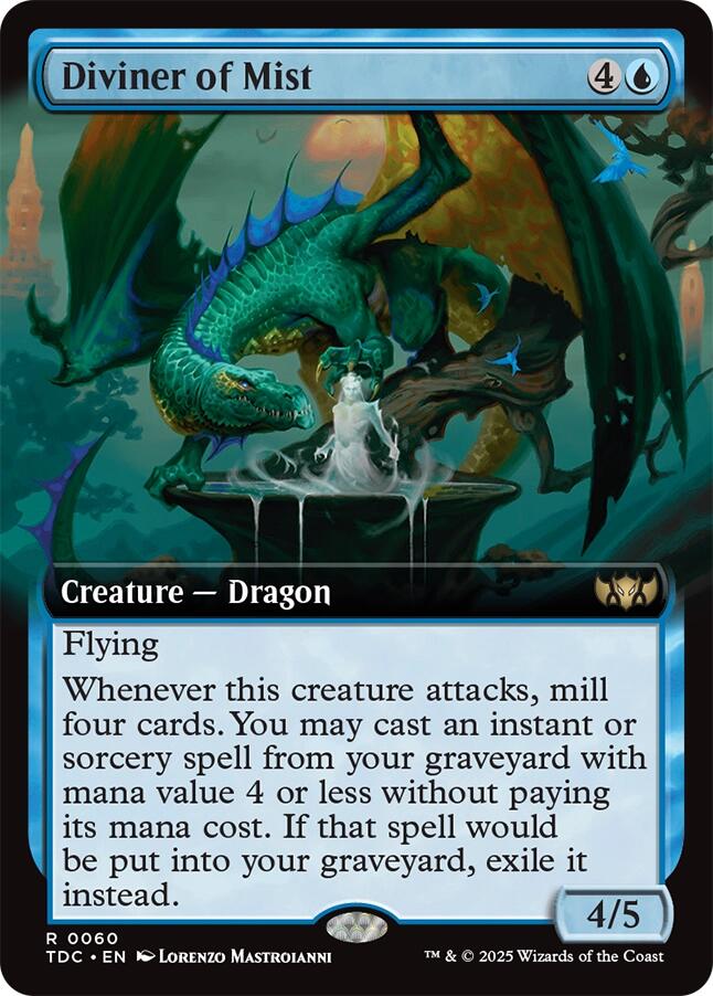 Diviner of Mist (Extended Art) [Tarkir: Dragonstorm Commander] | L.A. Mood Comics and Games