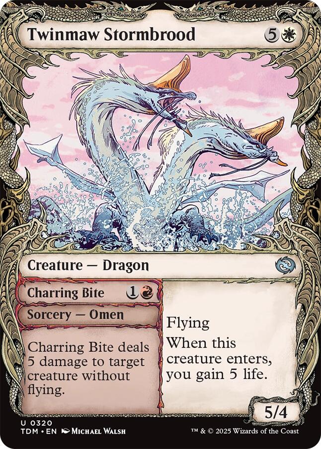 Twinmaw Stormbrood (Showcase) [Tarkir: Dragonstorm] | L.A. Mood Comics and Games
