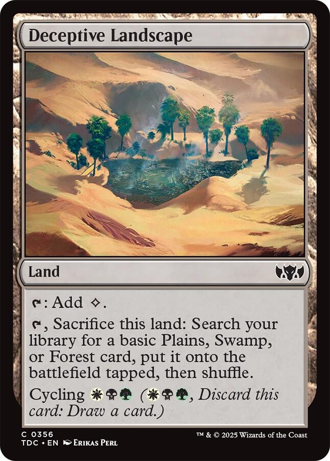 Deceptive Landscape [Tarkir: Dragonstorm Commander] | L.A. Mood Comics and Games
