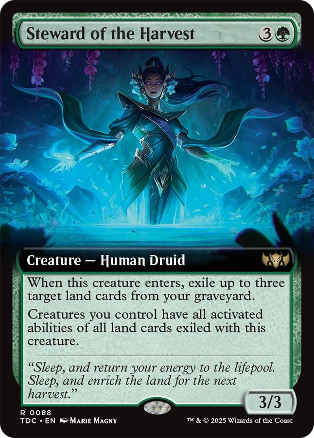 Steward of the Harvest (Extended Art) [Tarkir: Dragonstorm Commander] | L.A. Mood Comics and Games
