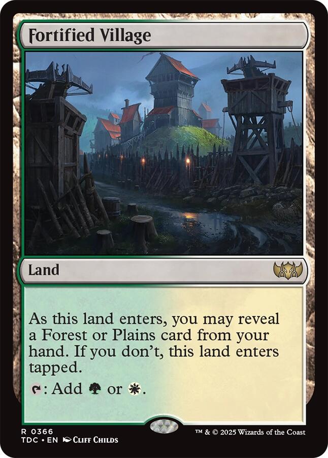 Fortified Village [Tarkir: Dragonstorm Commander] | L.A. Mood Comics and Games
