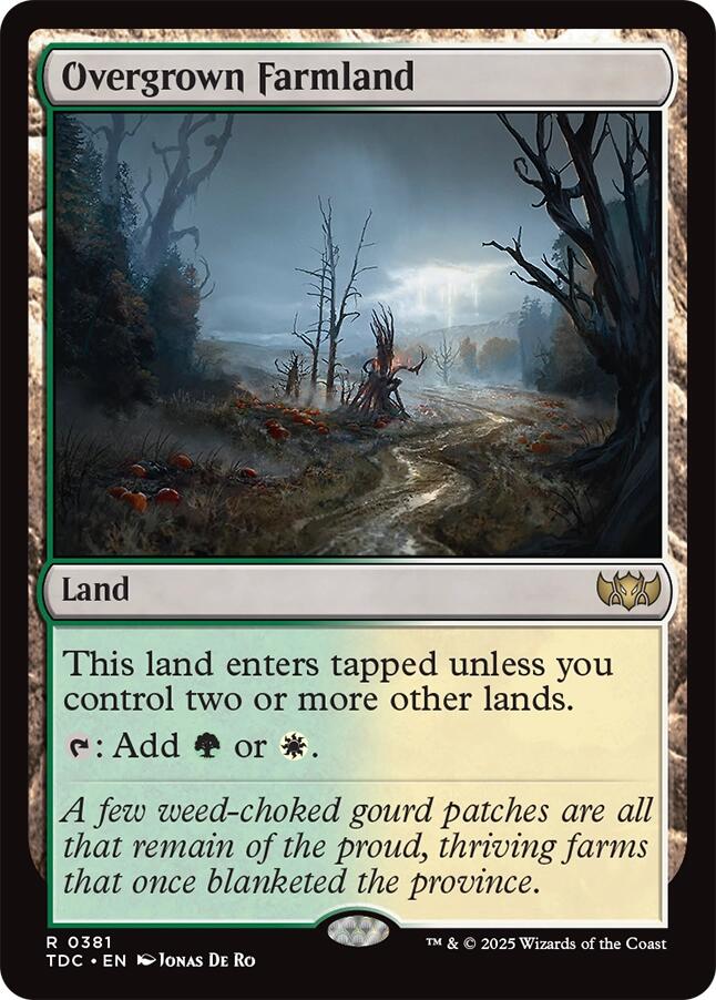 Overgrown Farmland [Tarkir: Dragonstorm Commander] | L.A. Mood Comics and Games