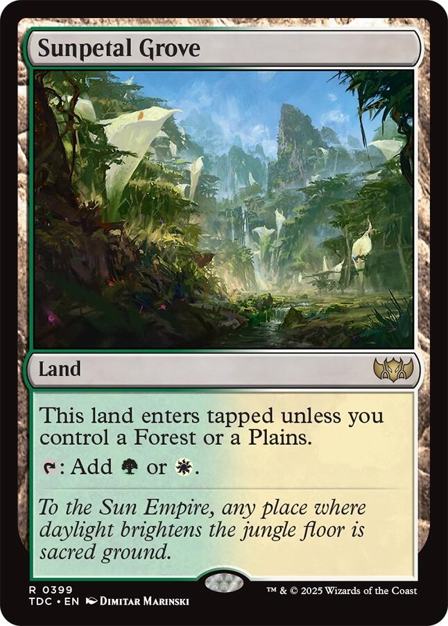 Sunpetal Grove [Tarkir: Dragonstorm Commander] | L.A. Mood Comics and Games